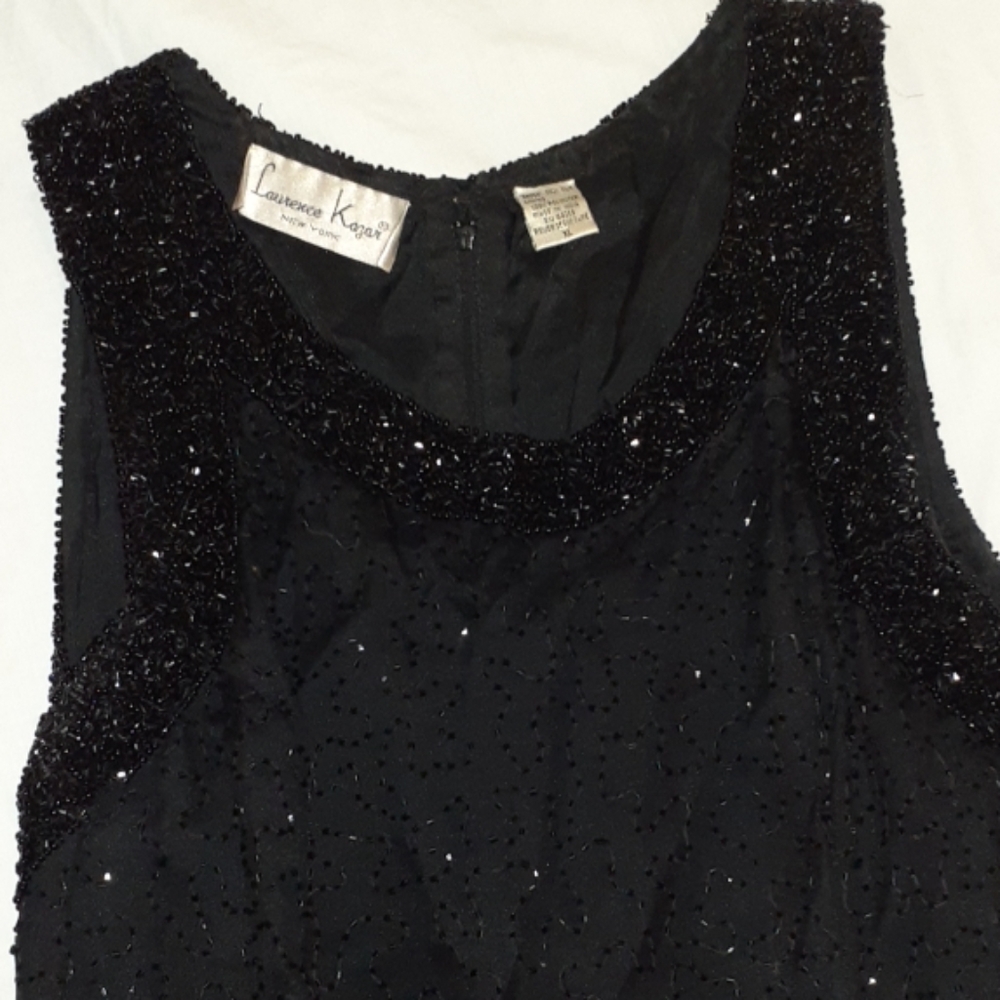 LAURENCE KAZAR FORMAL EVENING GOWN W/ CLUTCH